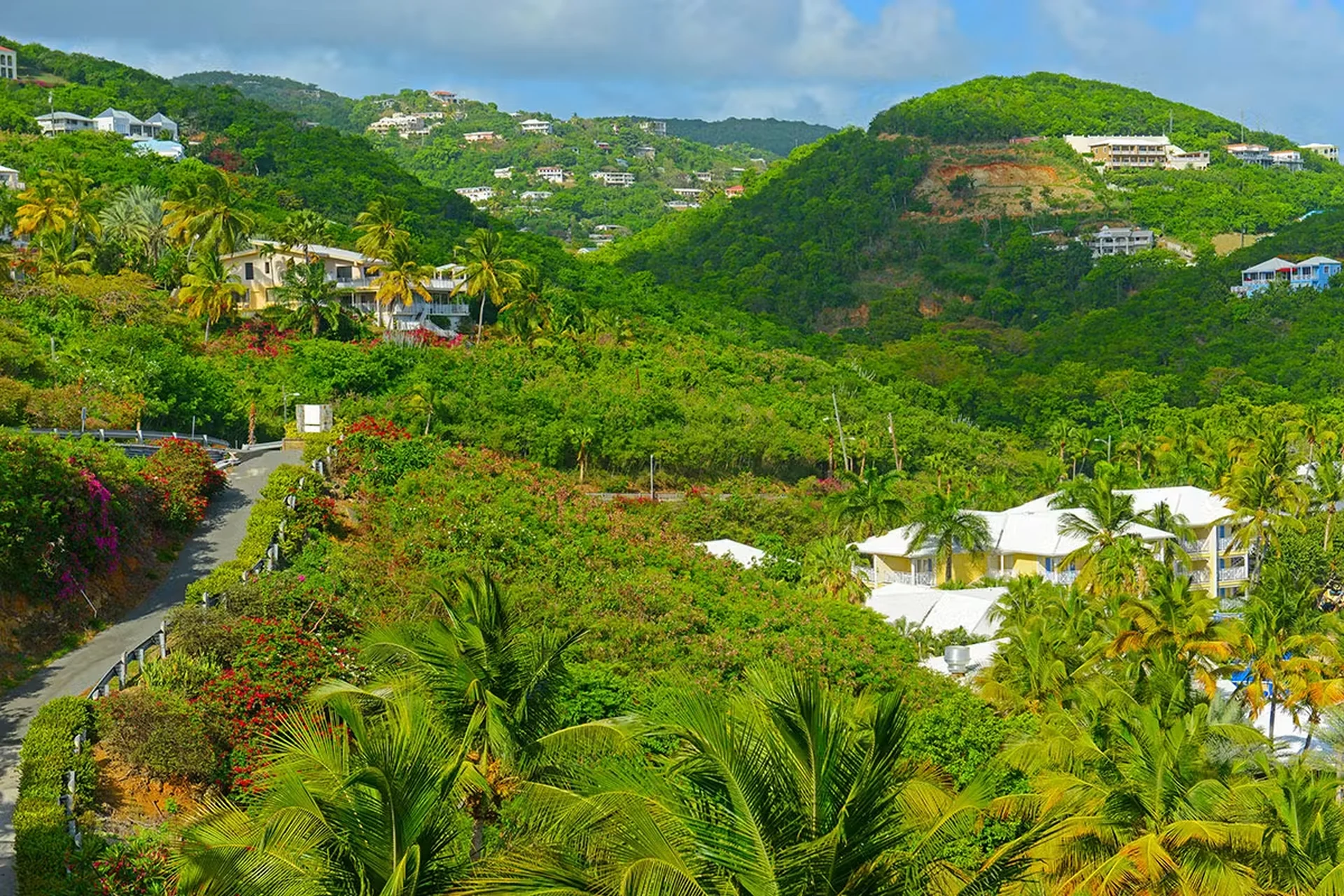 Clear Caribbean water, tropical coastline, and island scenery