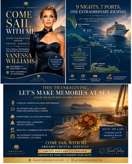 Crystal Cruises Featuring Vanessa Williams