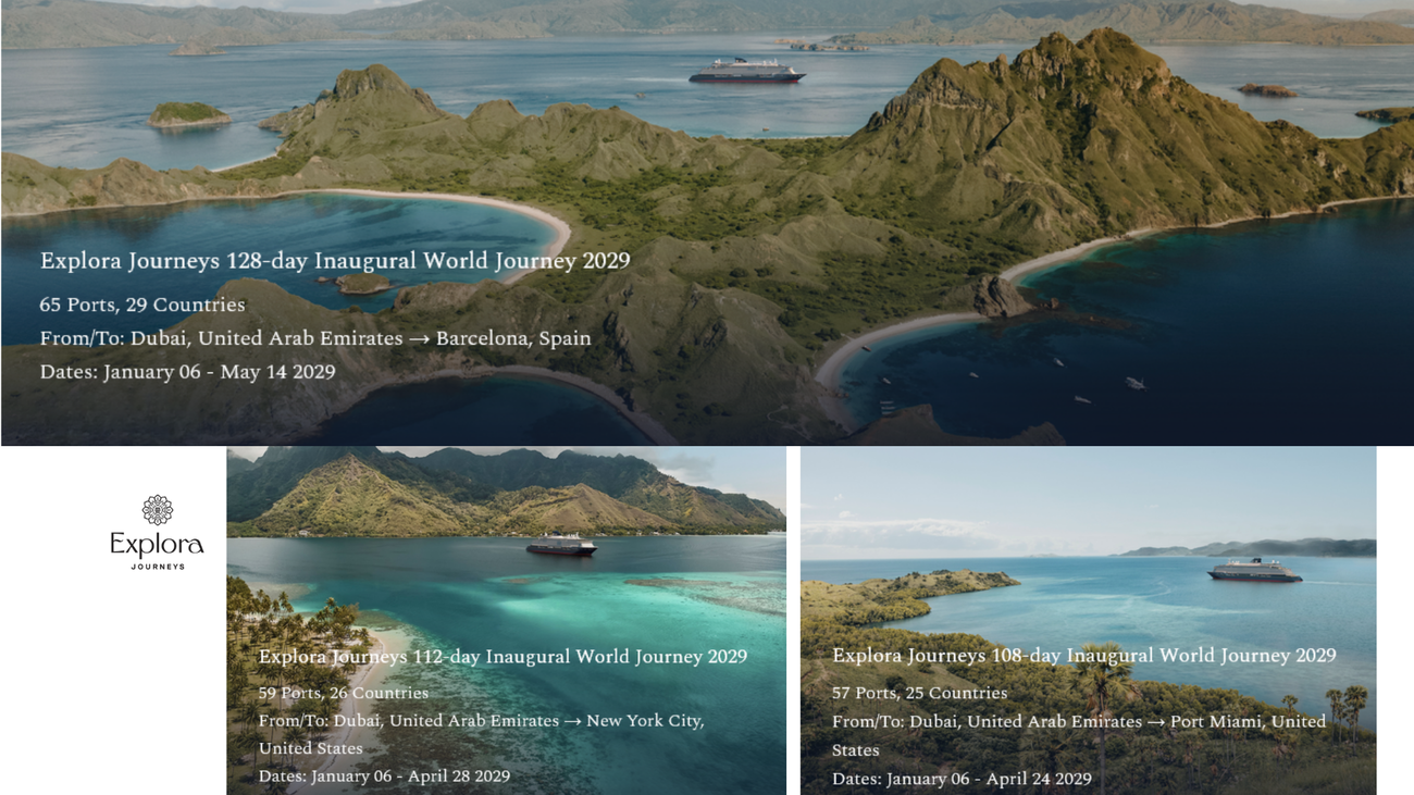 Introducing Explora Journeys 128-Day Inaugural World Journey 2029