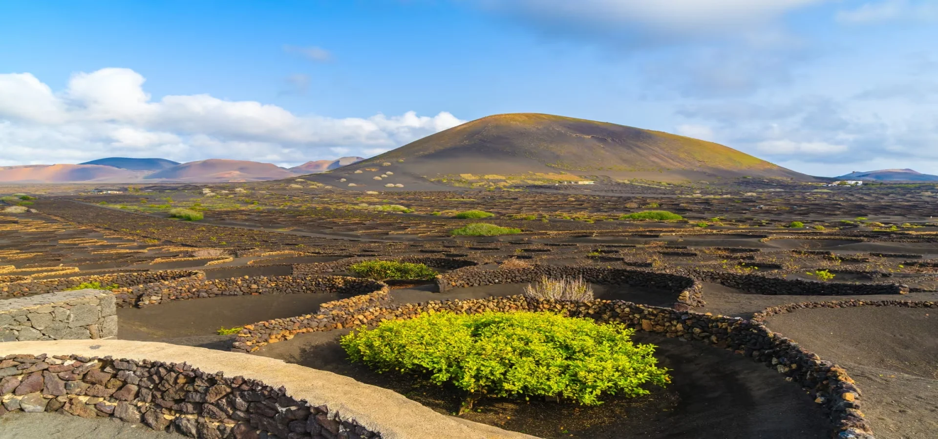 Lanzarote volcanic scenery and Atlantic island coastline